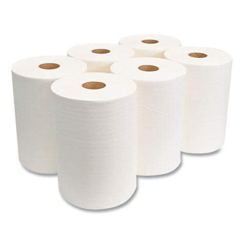 10 Inch Tad Roll Towels, 1-ply, 10" X 500 Ft, White, 6 Rolls/carton.