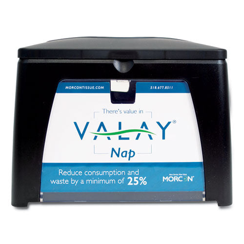 Valay Table Top Napkin Dispenser, 6.5 X 8.4 X 6.3, Black.