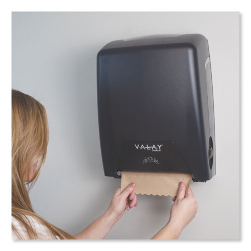 Valay Proprietary Roll Towel Dispenser, 11.75 X 8.5 X 14, Black.