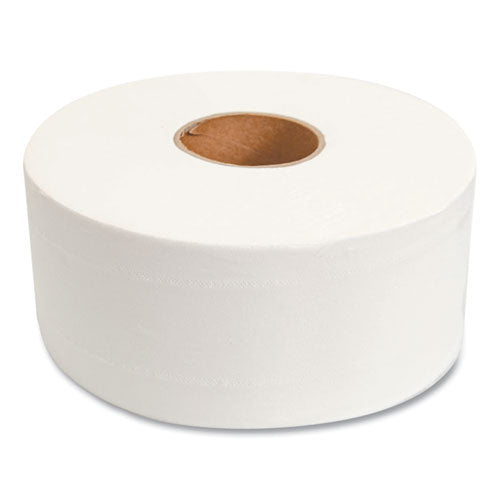 Valay Mini Jumbo Bath Tissue, Septic Safe, 2-ply, White, 750 Ft, 12 Rolls/carton.