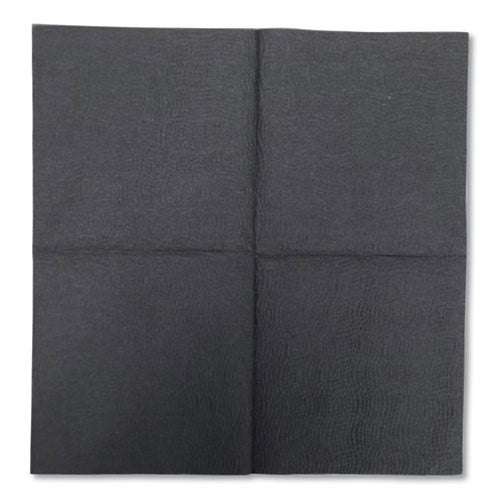 Morsoft Beverage Napkins, 2-ply, 9 X 9.5, Black, 1,000/carton.