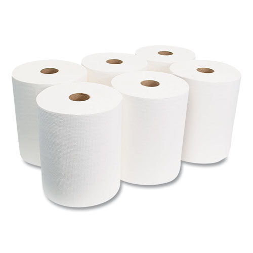 10 Inch Tad Roll Towels, 1-ply, 10" X 700 Ft, White, 6 Rolls/carton.