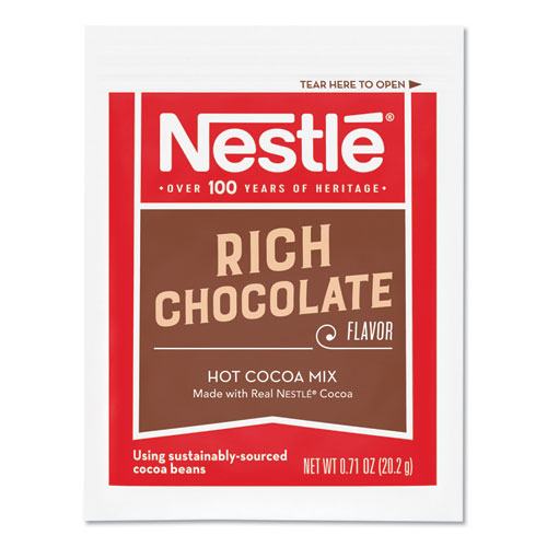 Hot Cocoa Mix, Rich Chocolate, 0.71 Oz Packets, 50/box, 6 Box/carton.