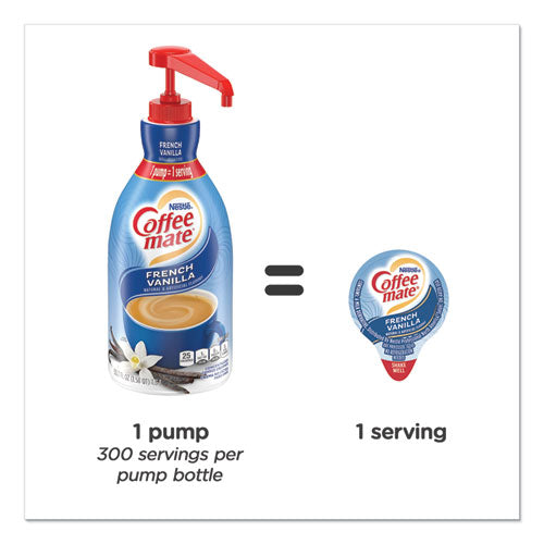 Liquid Coffee Creamer, French Vanilla, 1.5 Liter Pump Bottle, 2/carton.