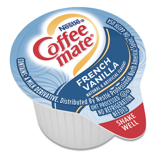 Liquid Coffee Creamer, French Vanilla, 0.38 Oz Mini Cups, 180/carton.