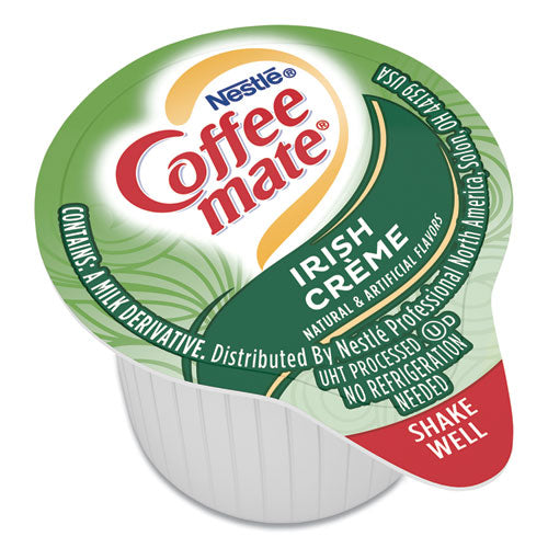 Liquid Coffee Creamer, Irish Creme, 0.38 Oz Mini Cups, 50/box, 4 Boxes/carton, 200 Total/carton.