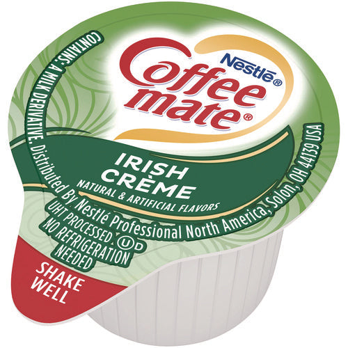 Liquid Coffee Creamer, Irish Cream, 0.38 Oz Mini Cups, 50/box