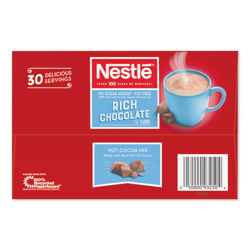 No-sugar-added Hot Cocoa Mix Envelopes, Rich Chocolate, 0.28 Oz Packet, 30/box.