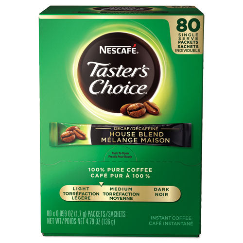 Taster's Choice Stick Pack, Decaf, 0.06oz, 80/box.