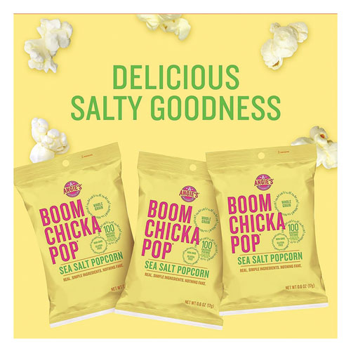 Boomchickapop Popcorn, 0.6 Oz Bag, 24 Bags/carton.