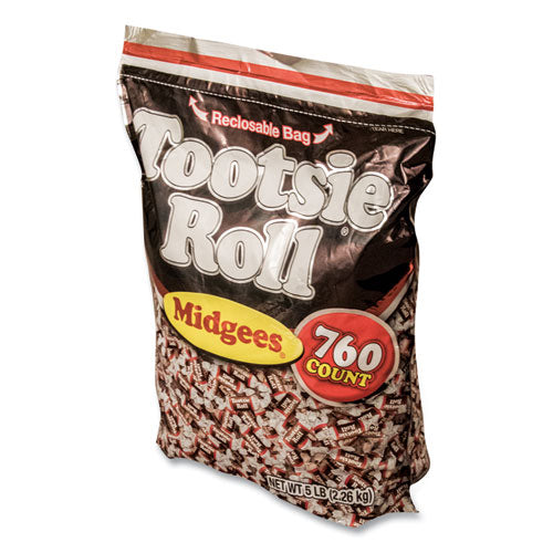 Midgees, Chocolate, 5 Lb Bag.