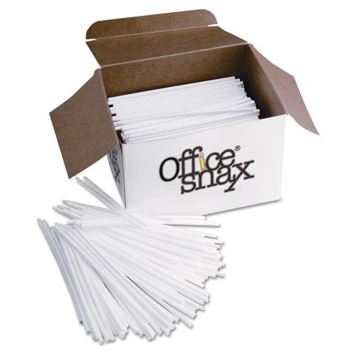 Plastic Stir Sticks, 5", White, 1,000/box.