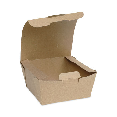 Earthchoice Tamper Evident Onebox Paper Box, 4.5 X 4.5 X 2.5, Kraft, 312/carton.