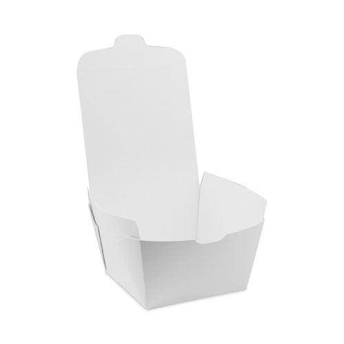 Earthchoice Onebox Paper Box, 46 Oz, 4.5 X 4.5 X 3.25, White, 200/carton.