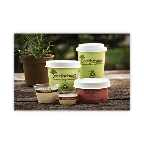 Earthchoice Compostable Soup Cup, Small, 8 Oz, 3 X 3 X 3, Brown, Paper, 500/carton.