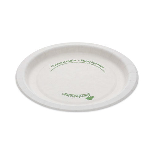 Earthchoice Pressware Compostable Dinnerware, Plate, 6" Dia, White, 750/carton.