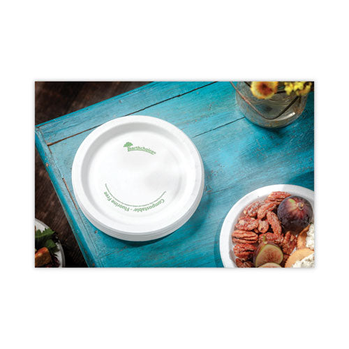 Earthchoice Pressware Compostable Dinnerware, Plate, 6" Dia, White, 750/carton.