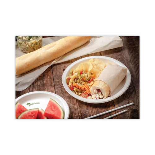 Earthchoice Pressware Compostable Dinnerware, Plate, 6" Dia, White, 750/carton.