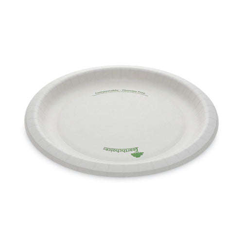 Earthchoice Pressware Compostable Dinnerware, Plate, 10" Dia, White, 300/carton.