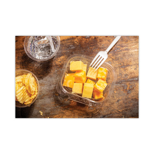 Earthchoice Tamper Evident Recycled Hinged Lid Deli Container,16 Oz, 5.38 X 4.5 X 2.63, Clear, Plastic, 304/carton