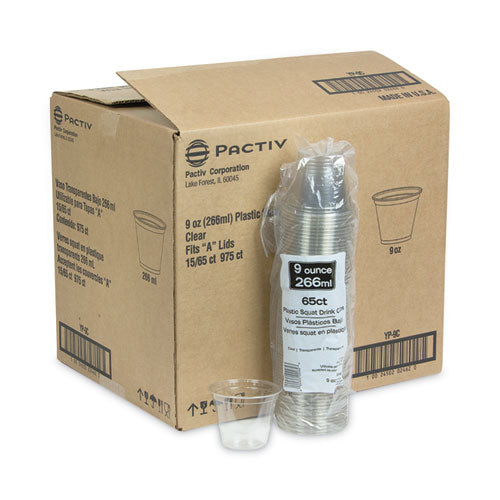 Earthchoice Recycled Clear Plastic Cold Cups, 9 Oz, Clear, 975/carton.