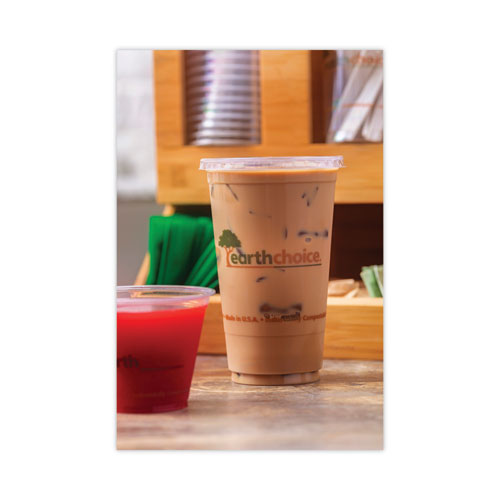 Earthchoice Compostable Cold Cup, 24 Oz, Clear/printed, 580/carton.