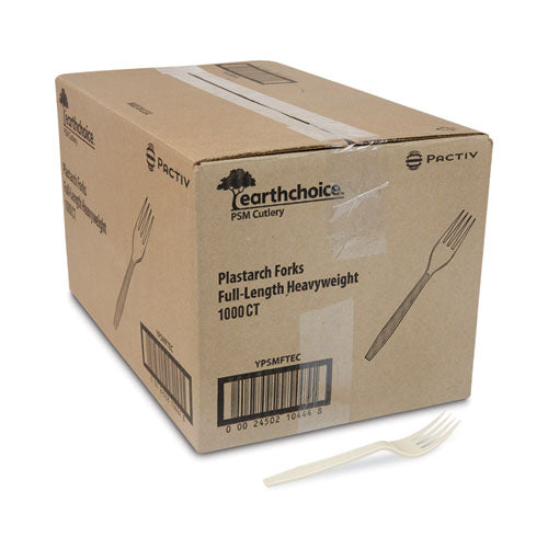 Earthchoice Psm Cutlery, Heavyweight, Fork, 6.88", Tan, 1,000/carton.