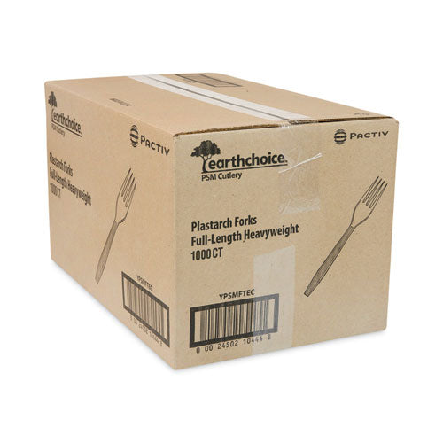 Earthchoice Psm Cutlery, Heavyweight, Fork, 6.88", Tan, 1,000/carton.