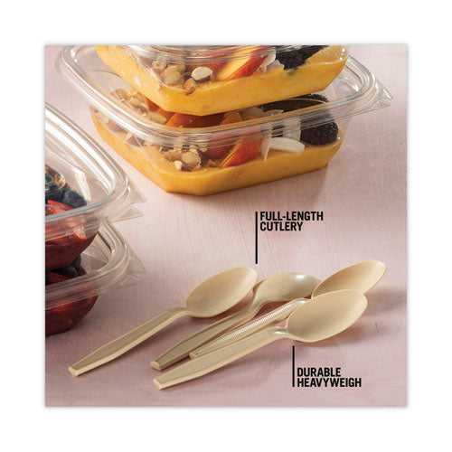 Earthchoice Psm Cutlery, Heavyweight, Spoon, 5.88", Tan, 1,000/carton.