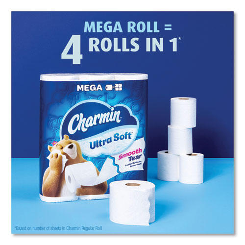Ultra Soft Bathroom Tissue, Septic Safe, 2-ply, White, 224 Sheets/roll, 4 Rolls/pack, 6 Packs/carton