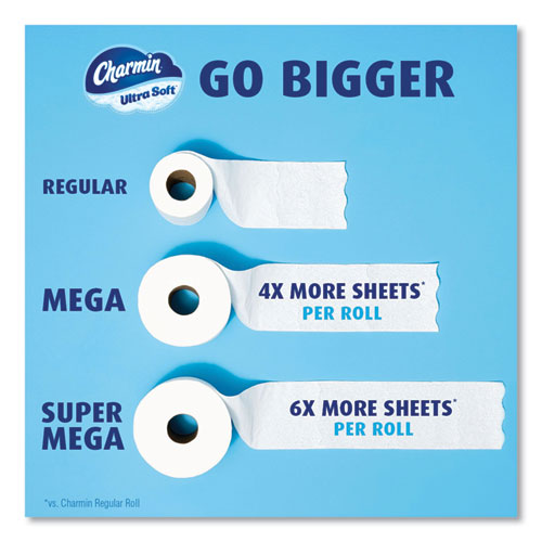 Ultra Soft Bathroom Tissue, Septic Safe, 2-ply, White, 224 Sheets/roll, 4 Rolls/pack, 6 Packs/carton