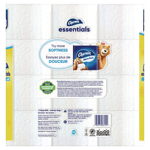 Essentials Soft Bathroom Tissue, Septic Safe, 2-ply, White, 330 Sheets/roll, 12 Rolls/pack, 4 Packs/carton