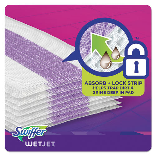 Wetjet System Refill Cloths, 11.3" X 5.4", White, 24/box.