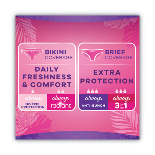 Thin Daily Panty Liners, Regular, 120/pack.