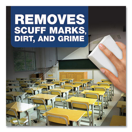 Magic Eraser Extra Durable, 4.6 X 2.4, 0.7" Thick, White, 30/carton.