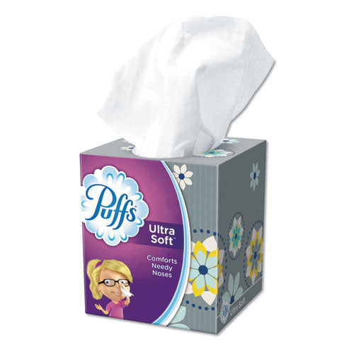 Ultra Soft Facial Tissue, 2-ply, White, 56 Sheets/box, 4 Boxes/pack.