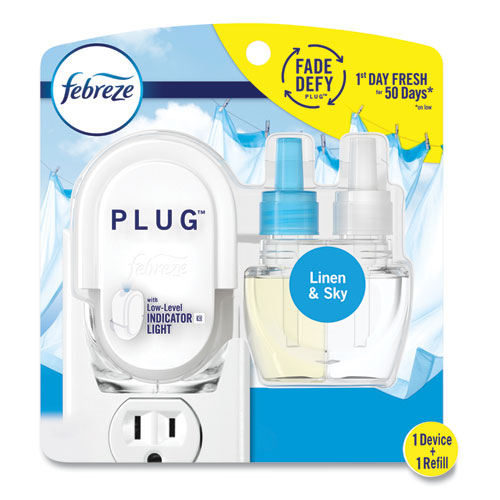 Plug Air Freshener Warmer Start Kit, 6.54 X 2.99 X 5.98, Clear/white, 4/carton.