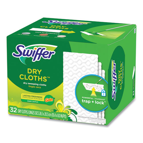 Dry Refill Cloths. 8 X 10.4, White, 32 Box, 4 Boxes/carton.