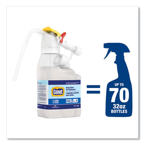 Dilute 2 Go, Comet Deep Clean For Restrooms, Fresh Scent, , 4.5 L Jug, 1/carton.