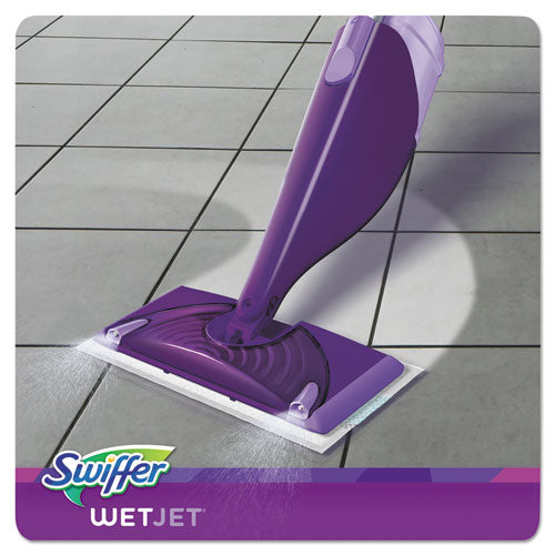 Wetjet Mop, 11 X 5 White Cloth Head, 46" Purple/silver Aluminum/plastic Handle.