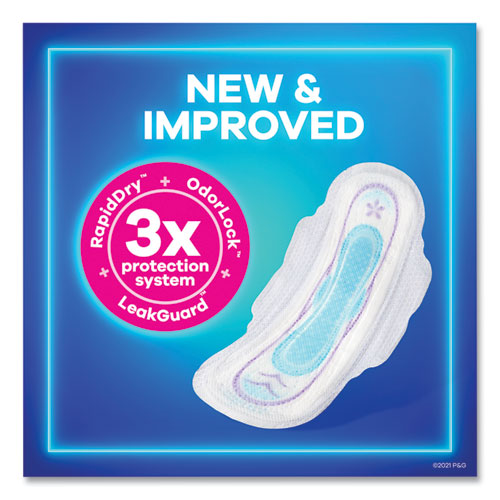 Ultra Thin Pads With Wings, Size 2, Long, Super Absorbent, 32/pack, 3 Packs/carton.