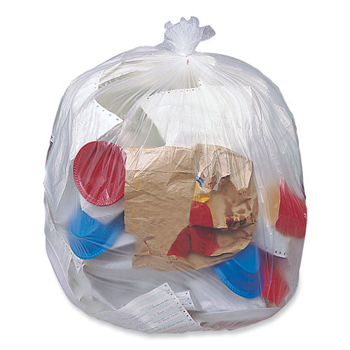 Eco Strong Plus Can Liners, 60 Gal, 16 Mic, 38" X 58", Natural, Perforated Roll, 200/carton.