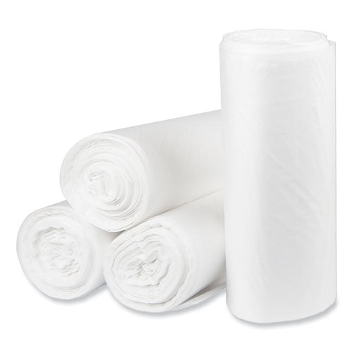 Eco Strong Plus Can Liners, 40 Gal, 16 Mic, 40" X 46", Natural, Perforated Roll, 250/carton.