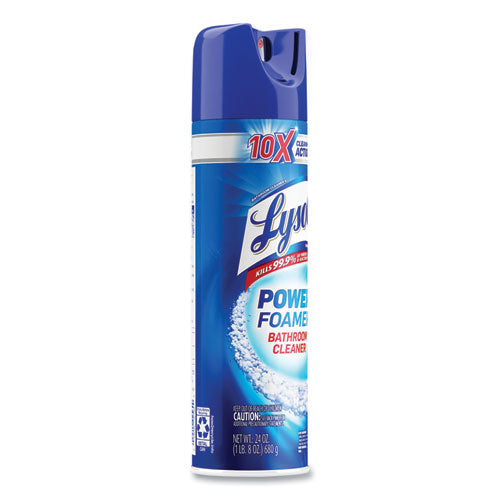 Power Foam Bathroom Cleaner, 24 Oz Aerosol Spray, 12/carton.