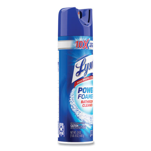 Power Foam Bathroom Cleaner, 24 Oz Aerosol Spray.