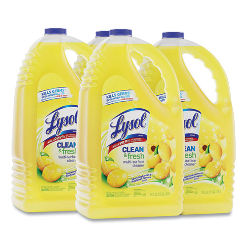 Clean And Fresh Multi-surface Cleaner, Sparkling Lemon And Sunflower Essence,144 Oz Bottle