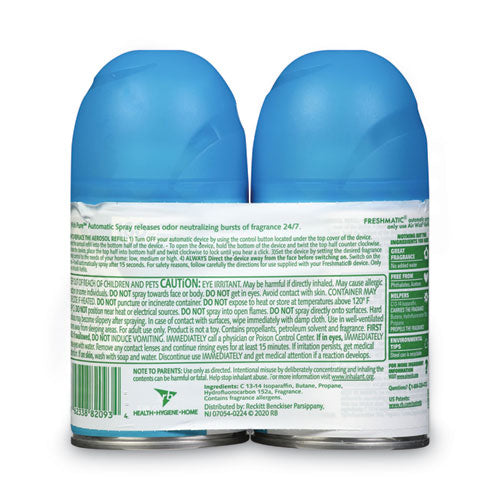 Freshmatic Ultra Automatic Spray Refill,Fresh Waters, 5.89 Oz Aerosol Spray, 2/pack