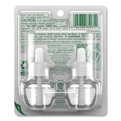 Scented Oil Refill, Fresh Linen, 0.67 Oz, 2/pack.