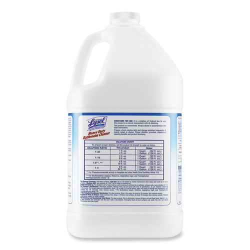 Disinfectant Heavy-duty Bathroom Cleaner Concentrate, Lime, 1 Gal Bottle.