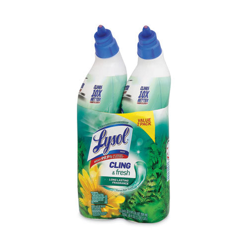 Cling And Fresh Toilet Bowl Cleaner, Forest Rain Scent, 24 Oz, 2/pack, 4 Packs/carton.